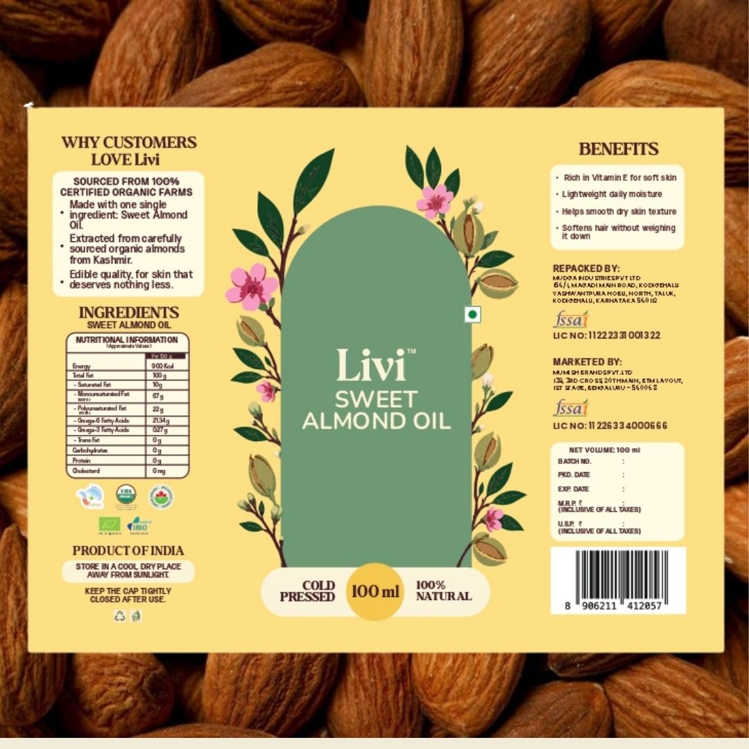 Livi Sweet Almond Oil