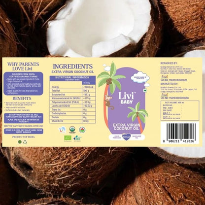 Livi Baby Extra Virgin Coconut Oil