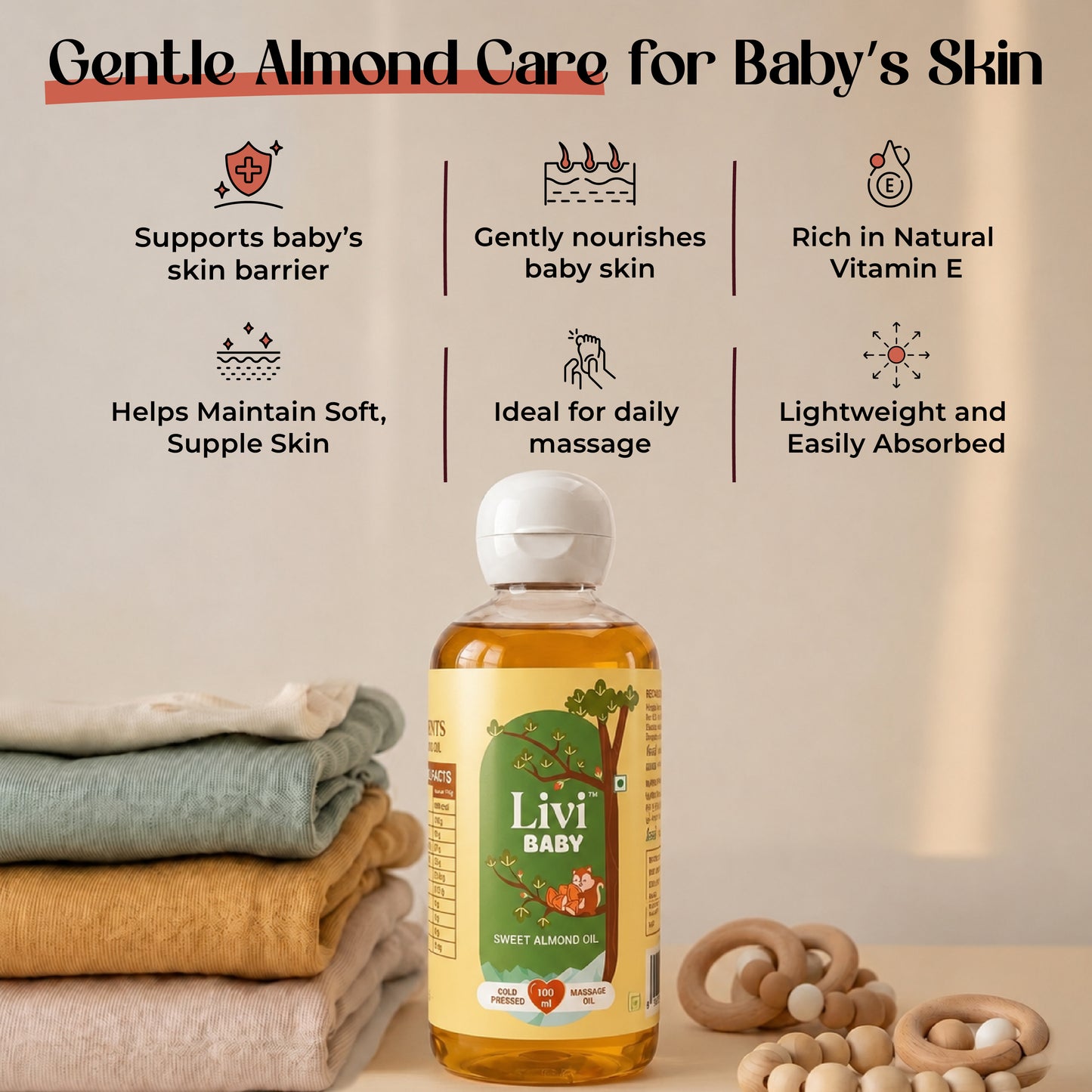Livi Baby Sweet Almond Oil